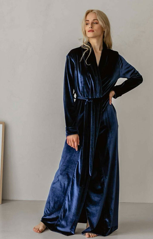 Velvet robe