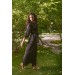 Feather black robe 
