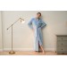 Blue velvet robe 