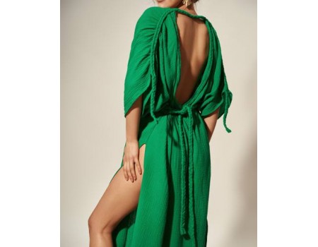 Green Goddess gauze cotton dress 