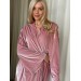 Kimono rose gold velvet robe 