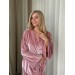 Kimono rose gold velvet robe 