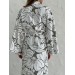 Kimono viscose robe with flowers 