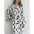 Kimono viscose robe with flowers 