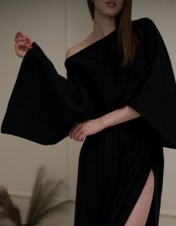 Black Black Crop top suit